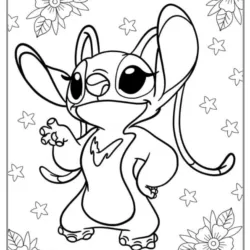 Lilo e Stitch para imprimir e colorir