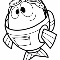 Peixonauta para imprimir e colorir