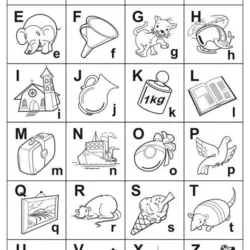 Letras (Alfabeto) para imprimir e colorir