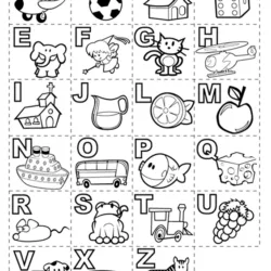 Letras (Alfabeto) para imprimir e colorir