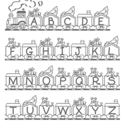 Letras (Alfabeto) para imprimir e colorir
