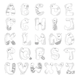 Letras (Alfabeto) para imprimir e colorir