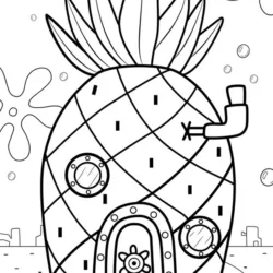 Bob Esponja para imprimir e colorir