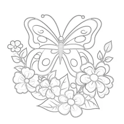 Borboletas para imprimir e colorir