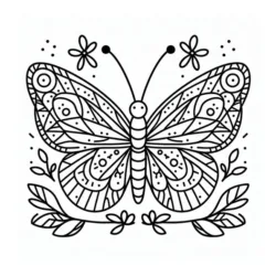 Borboletas para imprimir e colorir