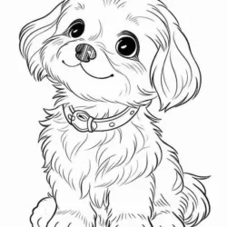 Cachorros para imprimir e colorir