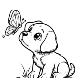 Cachorros para imprimir e colorir