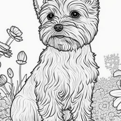 Cachorros para imprimir e colorir