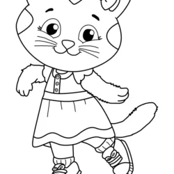 Daniel Tigre para imprimir e colorir