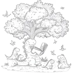 Dinossauros para imprimir e colorir