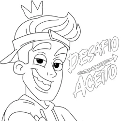 Enaldinho para imprimir e colorir