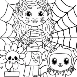 A Casa Mágica da Gabby para imprimir e colorir