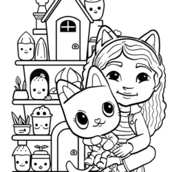 A Casa Mágica da Gabby para imprimir e colorir