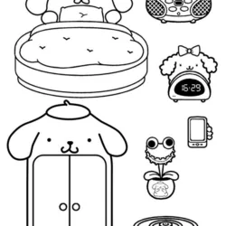 Pompompurin para imprimir e colorir