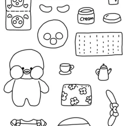 Paper Duck para imprimir e colorir