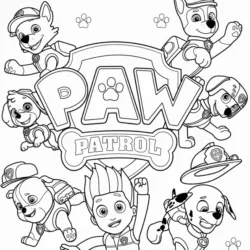 Patrulha Canina para imprimir e colorir