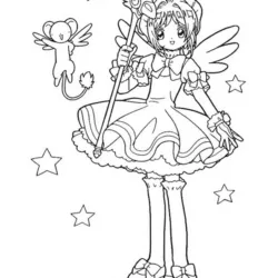 Sakura Card Captors para imprimir e colorir