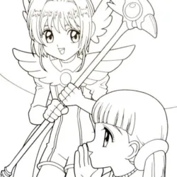 Sakura Card Captors para imprimir e colorir