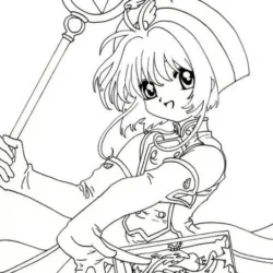 Sakura Card Captors para imprimir e colorir