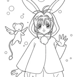 Sakura Card Captors para imprimir e colorir