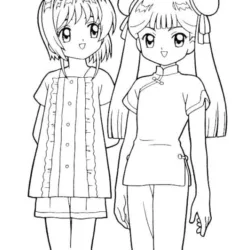 Sakura Card Captors para imprimir e colorir