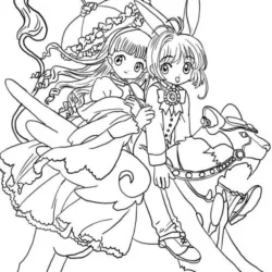 Sakura Card Captors para imprimir e colorir