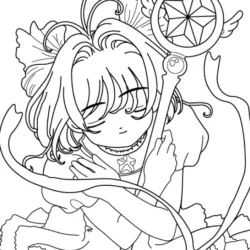 Sakura Card Captors para imprimir e colorir