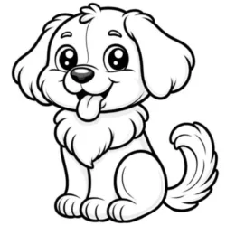 Cachorros para imprimir e colorir