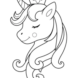 Unicórnio para imprimir e colorir