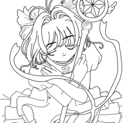 desenho de Sakura Card Captors