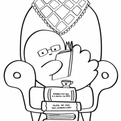 Desenhos Fofos para imprimir e colorir