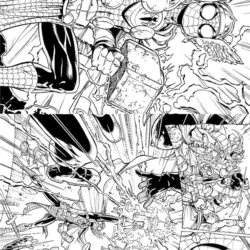 Homem-Aranha para imprimir e colorir