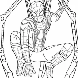 Homem-Aranha para imprimir e colorir