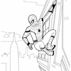 Homem-Aranha para imprimir e colorir