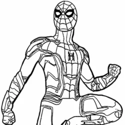 Homem-Aranha para imprimir e colorir