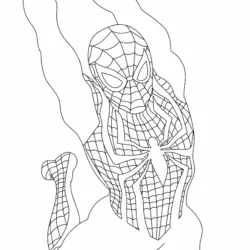 Homem-Aranha para imprimir e colorir