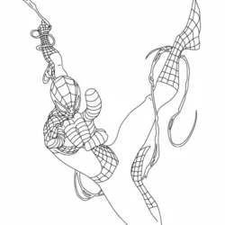 Homem-Aranha para imprimir e colorir