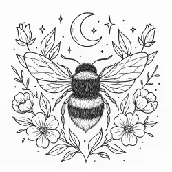 Abelhas para imprimir e colorir