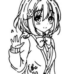 Anime para imprimir e colorir