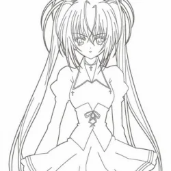 Anime para imprimir e colorir