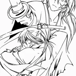 Anime para imprimir e colorir