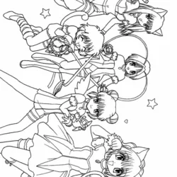 Anime para imprimir e colorir