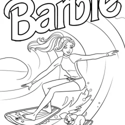 Barbie para imprimir e colorir