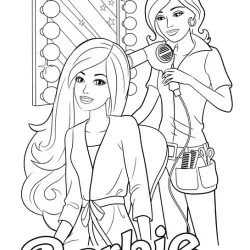 Barbie para imprimir e colorir