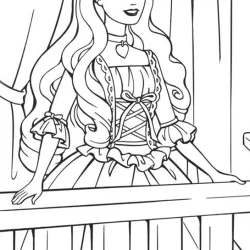 Barbie para imprimir e colorir