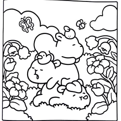 Capivara Capy Capy para colorir e imprimir