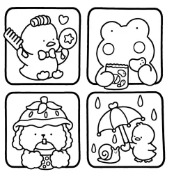 Cute & Cozy para imprimir e colorir