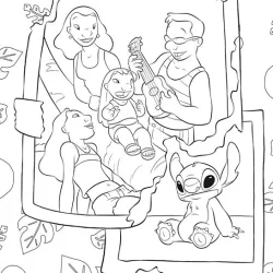 Lilo e Stitch para imprimir e colorir