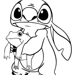 Lilo e Stitch para imprimir e colorir