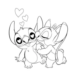Lilo e Stitch para imprimir e colorir